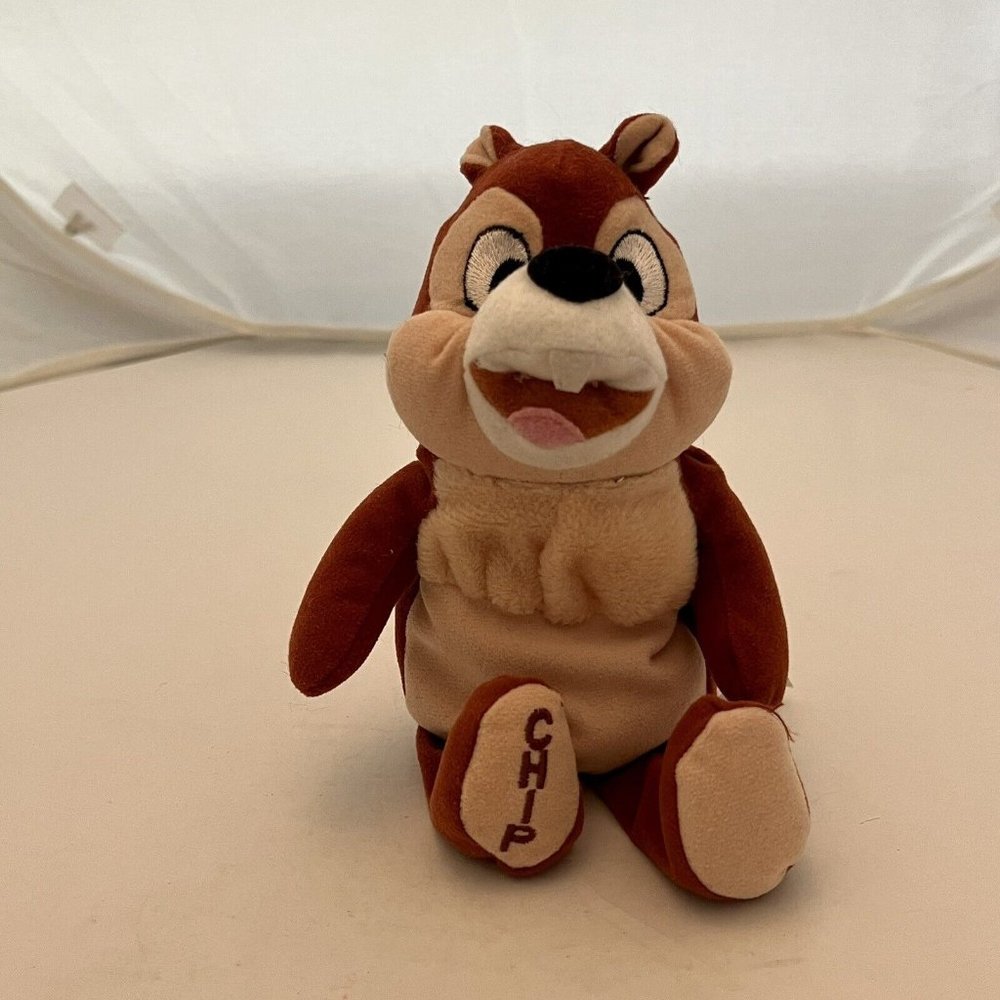 Vintage Walt Disney World Chip Chipmunk Plush Stuffed Animal